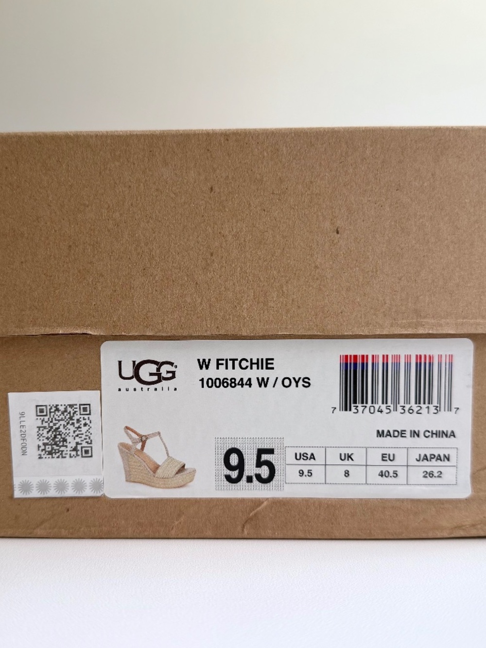 Ugg Australia Women's Fitchie Leather T-Strap Wedge Sandals - Picture 10 of 11
